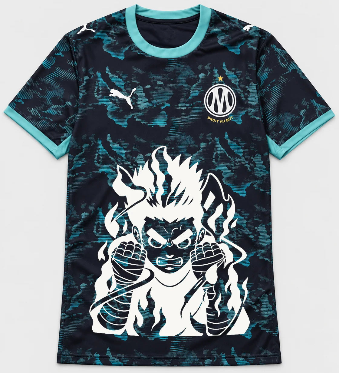 Olympique Marseille Dark Rock Lee Inner Flame Jersey — Front