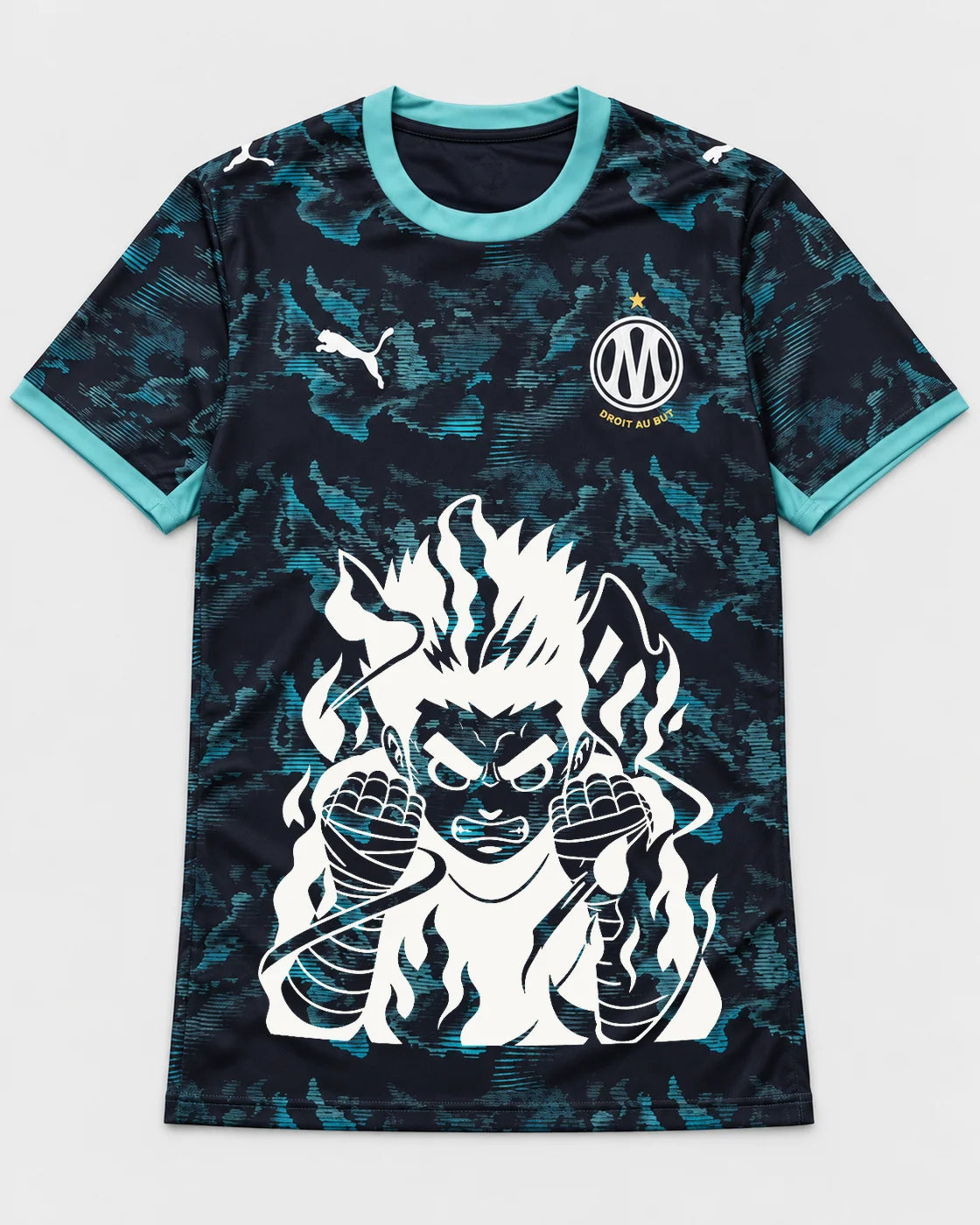 Olympique Marseille Dark Rock Lee Inner Flame Jersey — Front