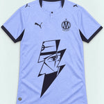 Olympique Marseille Lavender Kakashi Lightning Eye Jersey — Front