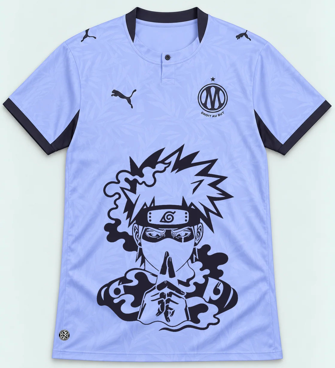 Olympique Marseille Lavender Kakashi Silent Jutsu Jersey — Front