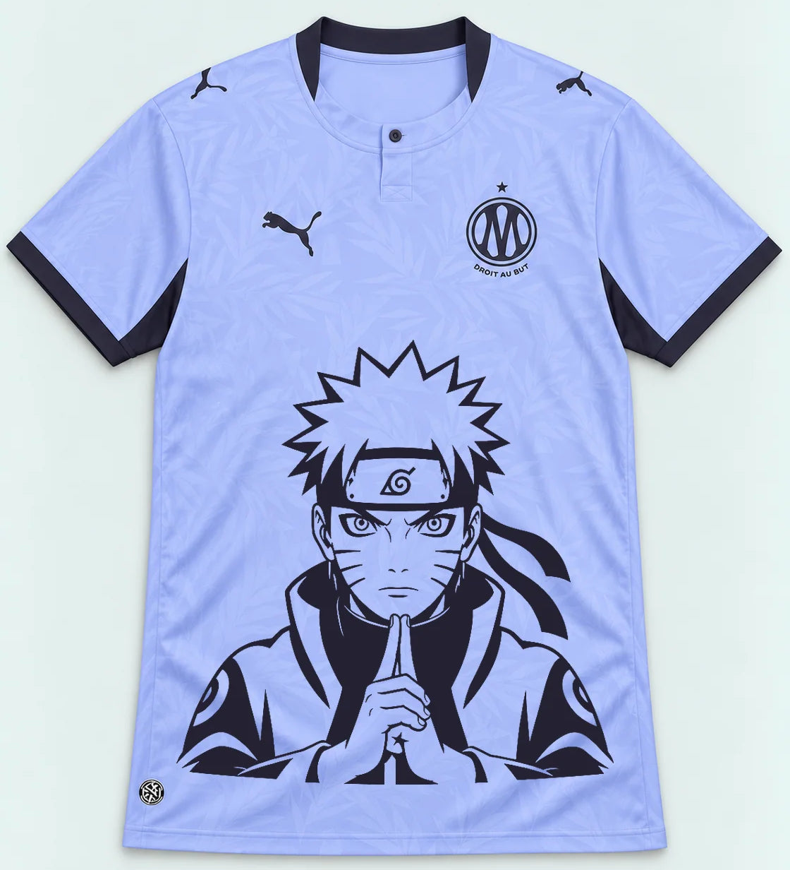 Olympique Marseille Lavender Naruto Sage Resolve Jersey — Front