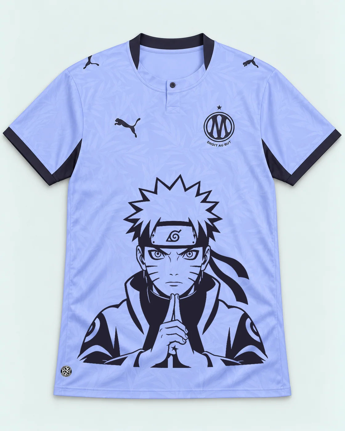 Olympique Marseille Lavender Naruto Sage Resolve Jersey — Front