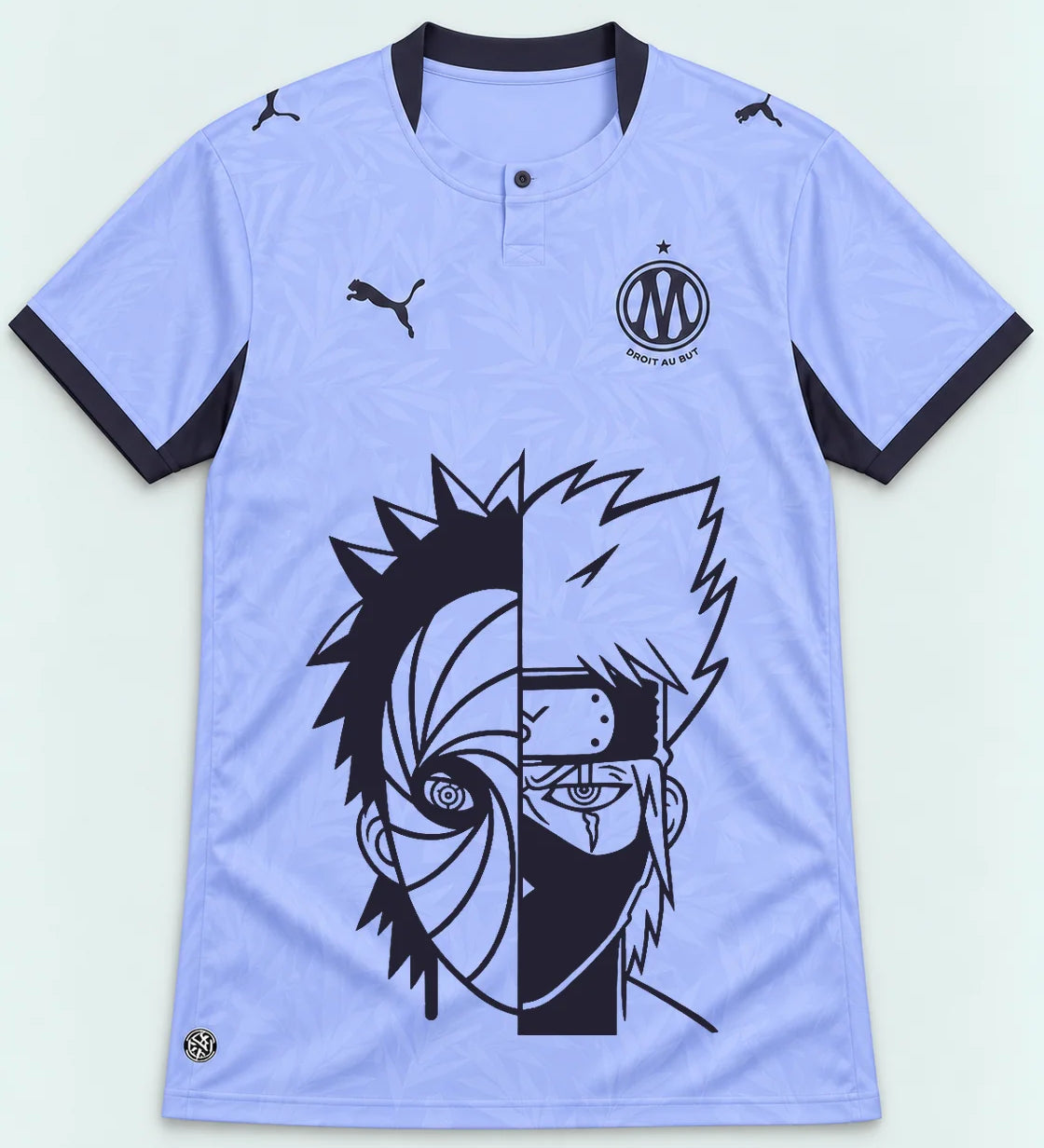 Olympique Marseille Lavender Obito Kakashi Shared Destiny Jersey — Front