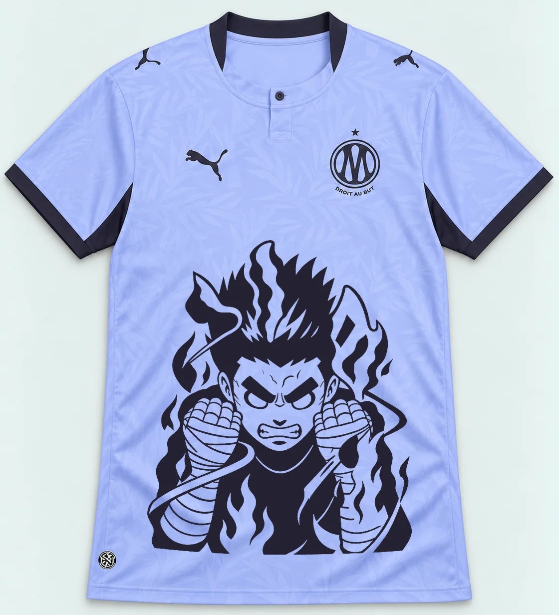 Olympique Marseille Lavender Rock Lee Inner Flame Jersey — Front