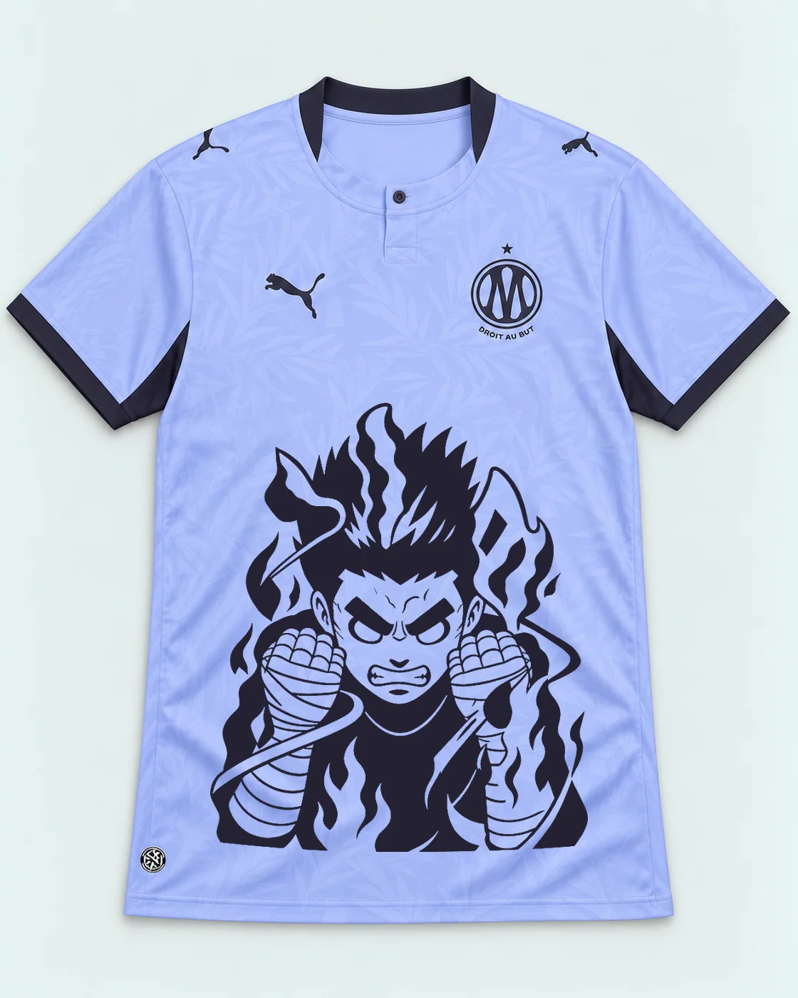 Olympique Marseille Lavender Rock Lee Inner Flame Jersey — Front