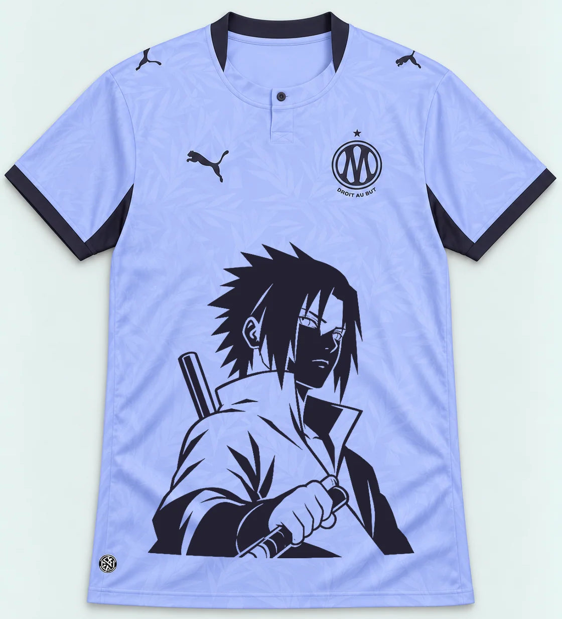 Olympique Marseille Lavender Sasuke Last Uchiha Jersey — Front