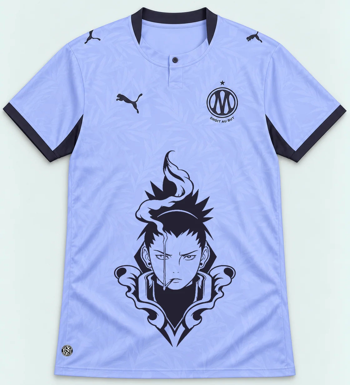 Olympique Marseille Lavender Shikamaru Shadow Mind Jersey — Front