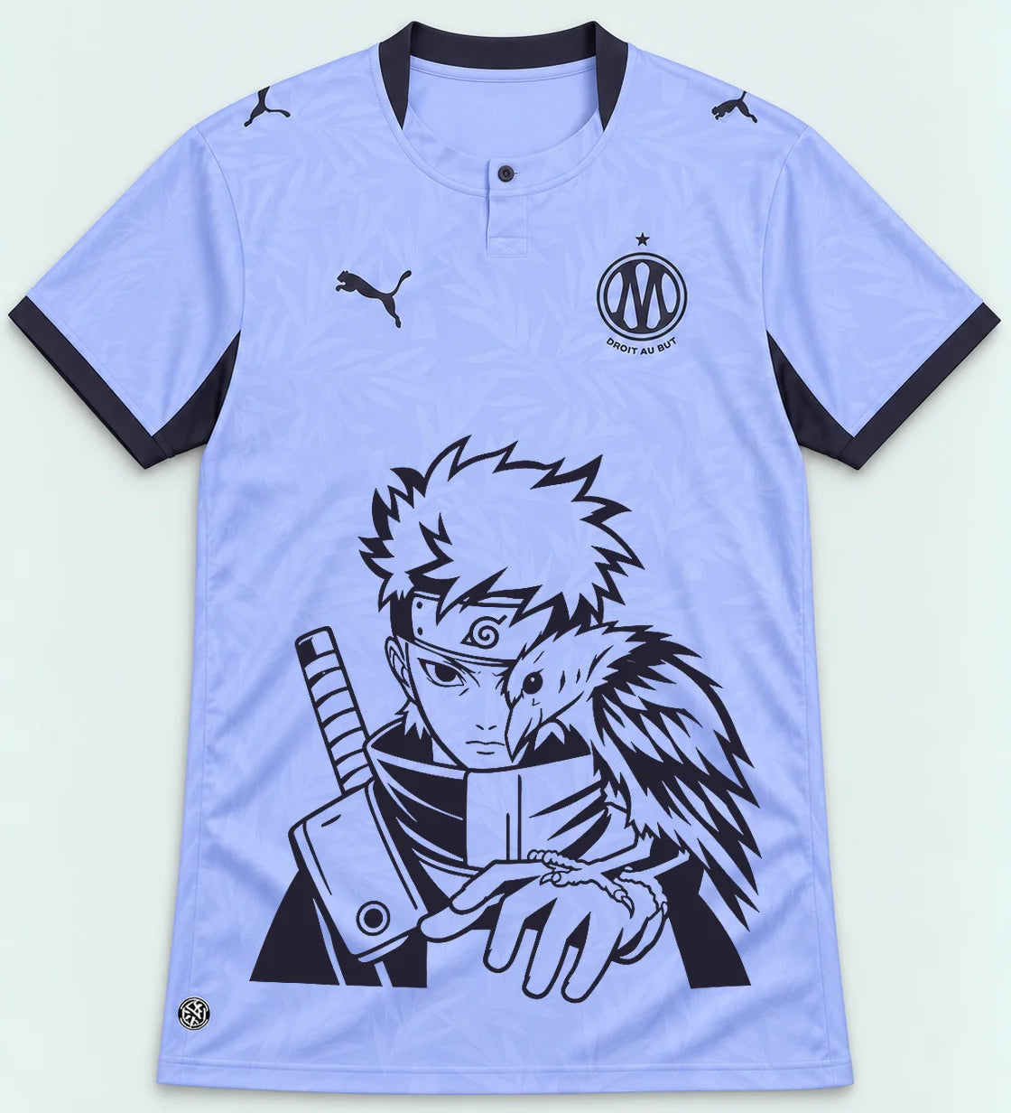 Olympique Marseille Lavender Shisui Raven Oath Jersey — Front