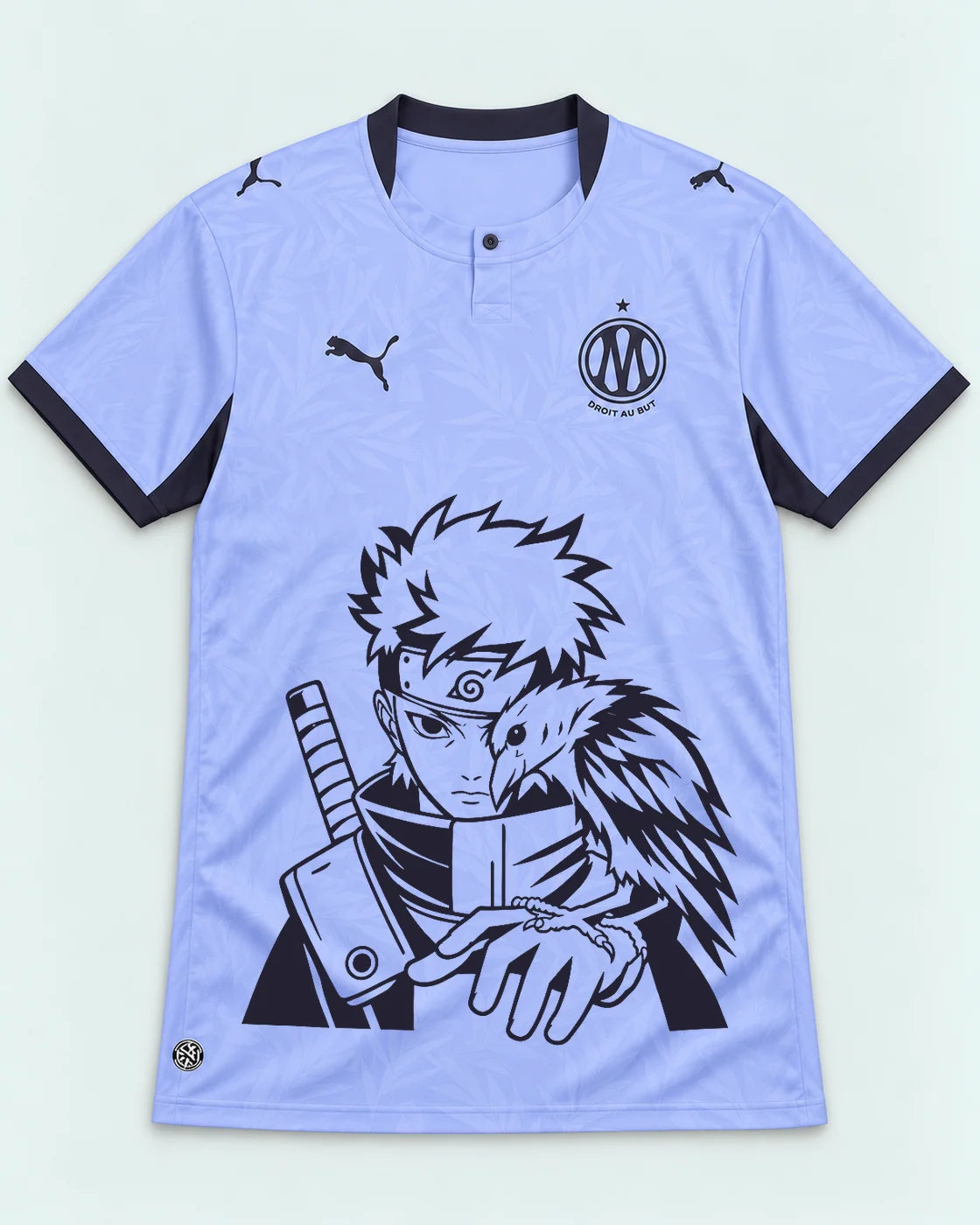 Olympique Marseille Lavender Shisui Raven Oath Jersey — Front
