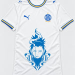 Olympique Marseille White Shikamaru Shadow Mind Jersey — Front