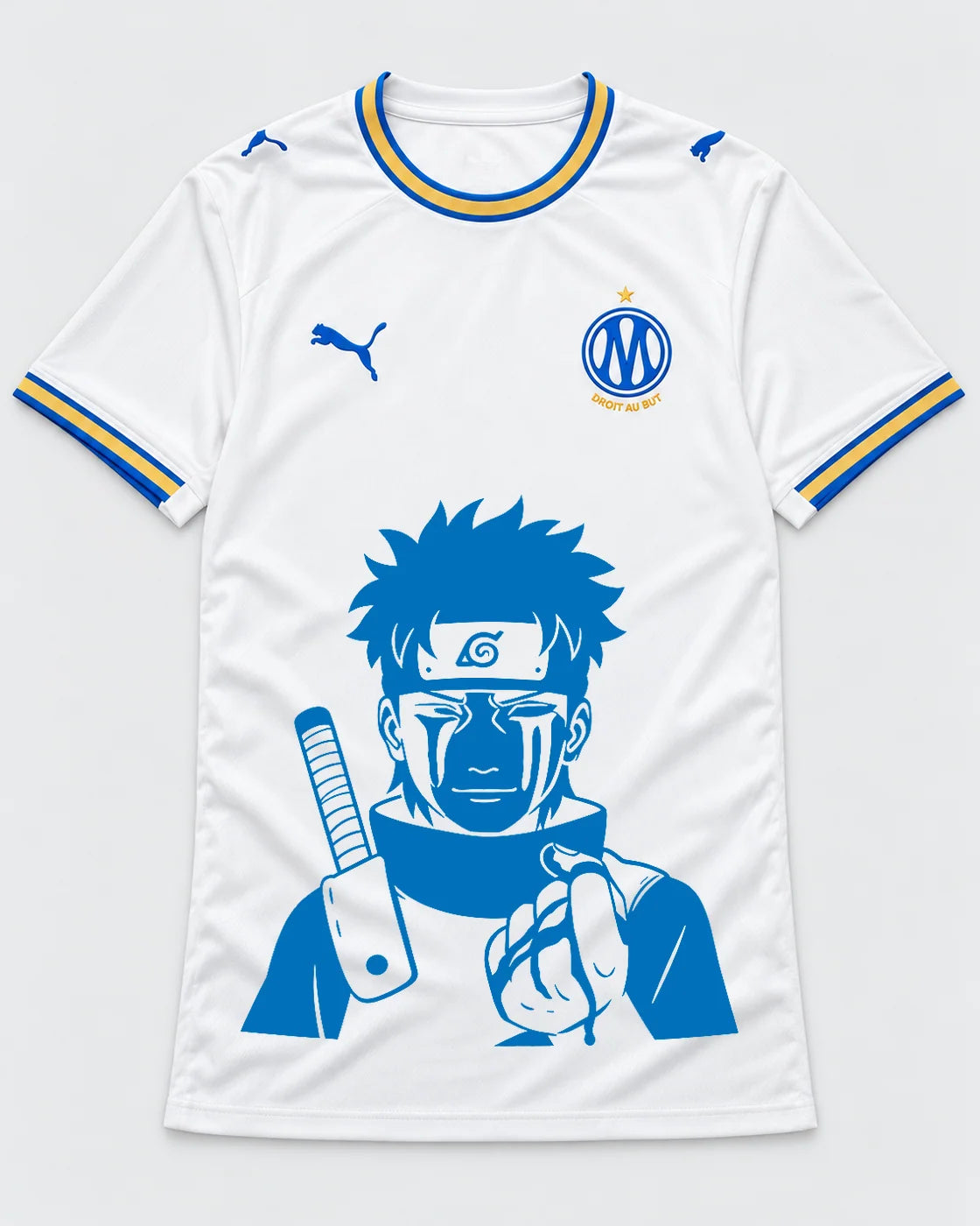 Olympique Marseille White Shisui Last Promise Jersey — Front