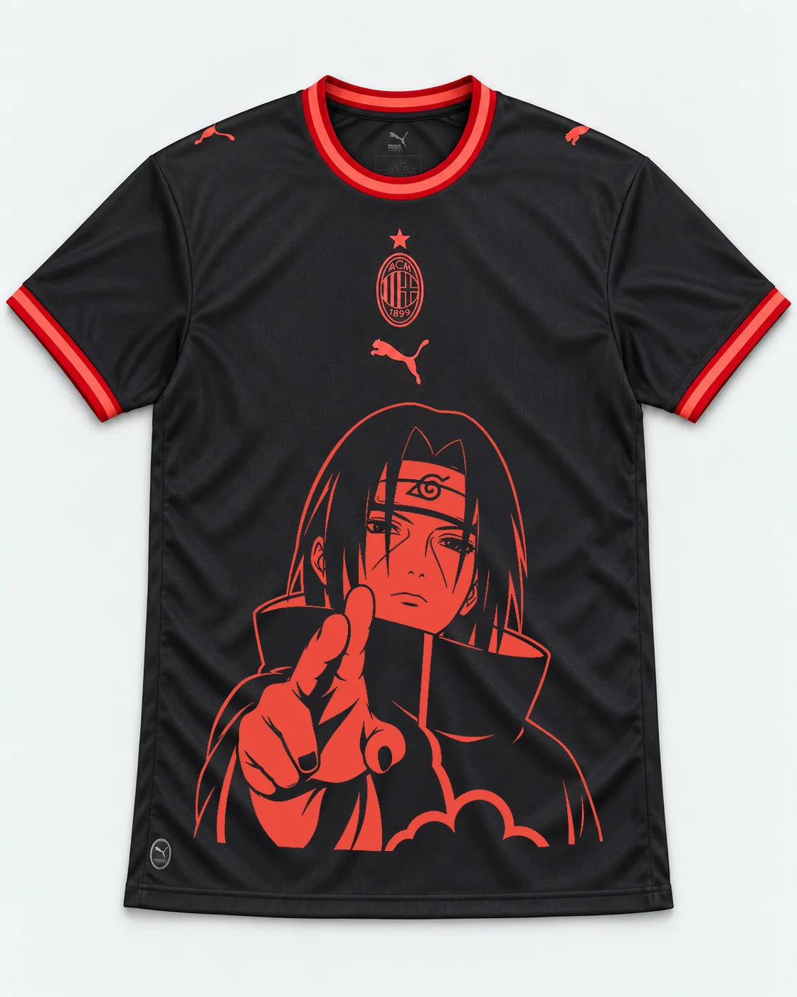 AC Milan Dark Itachi Silent Promise Jersey — Front