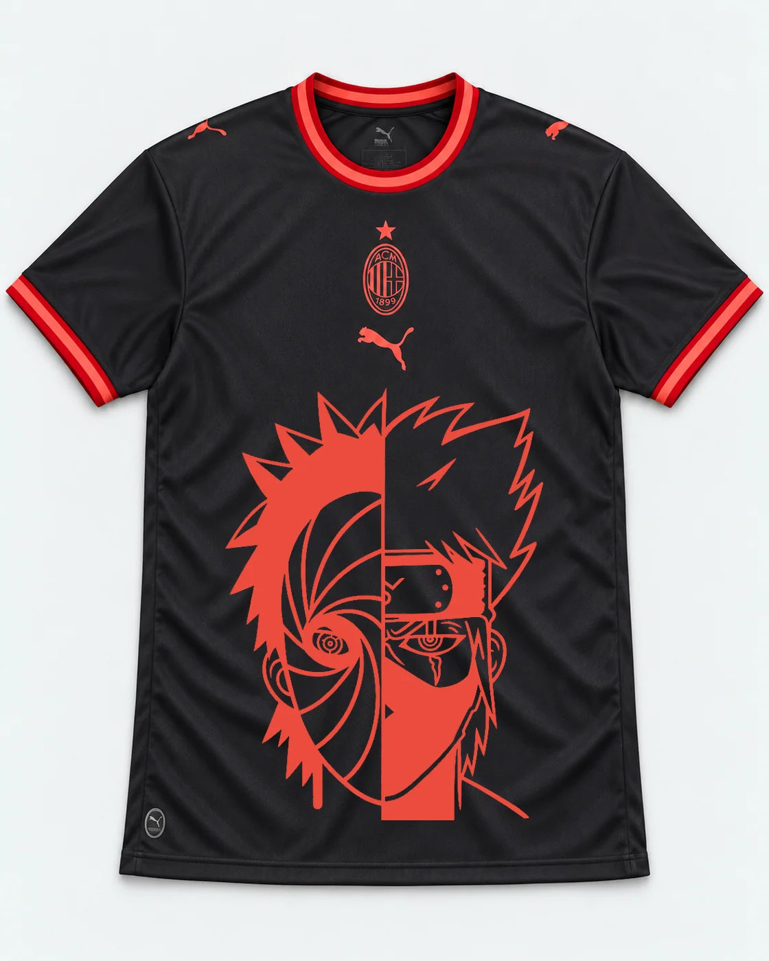 AC Milan Dark Obito Kakashi Shared Destiny Jersey — Front
