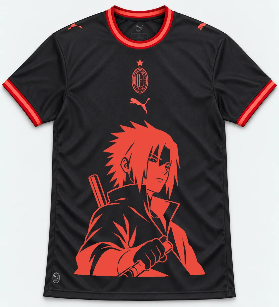 AC Milan Dark Sasuke Last Uchiha Jersey — Front