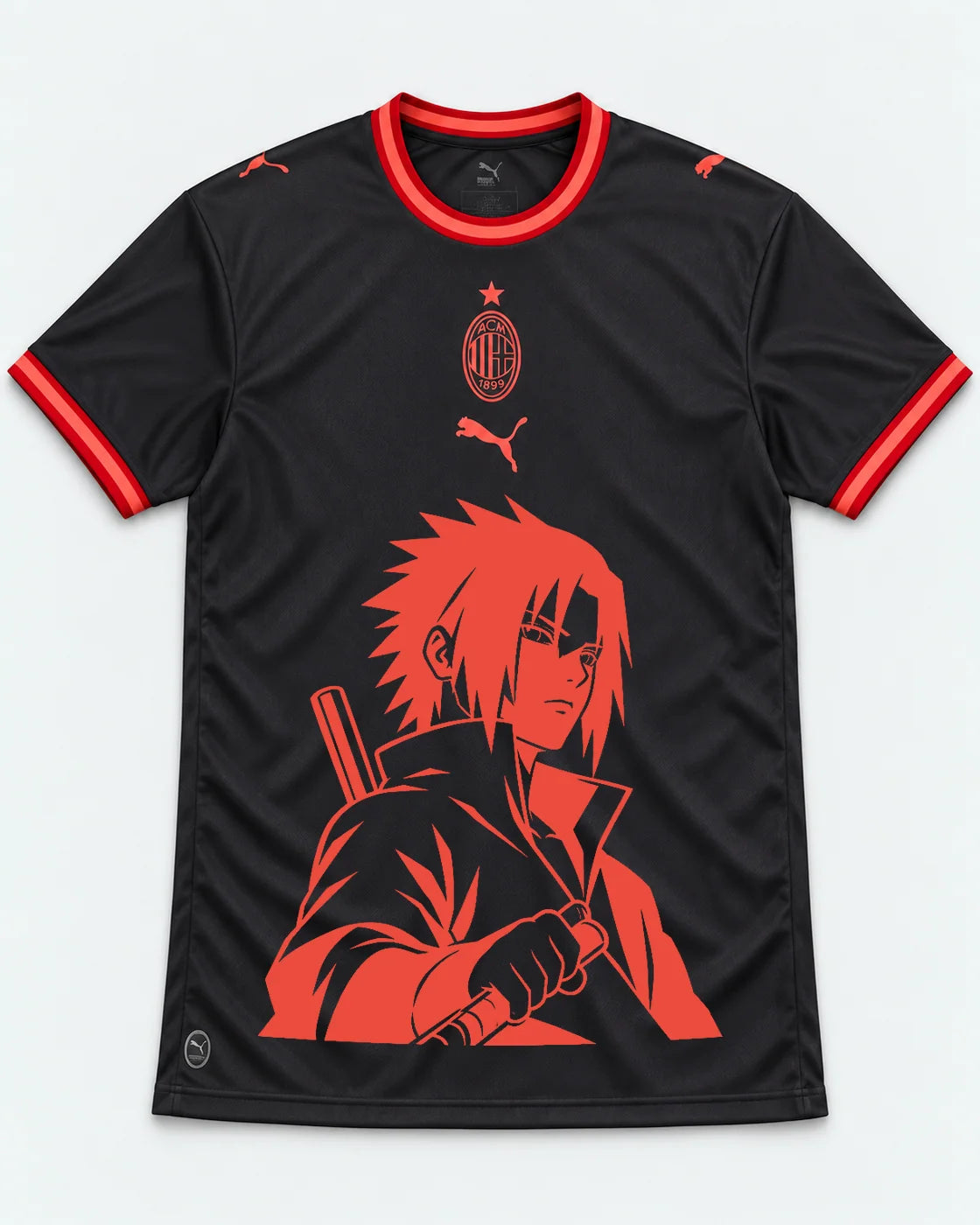 AC Milan Dark Sasuke Last Uchiha Jersey — Front