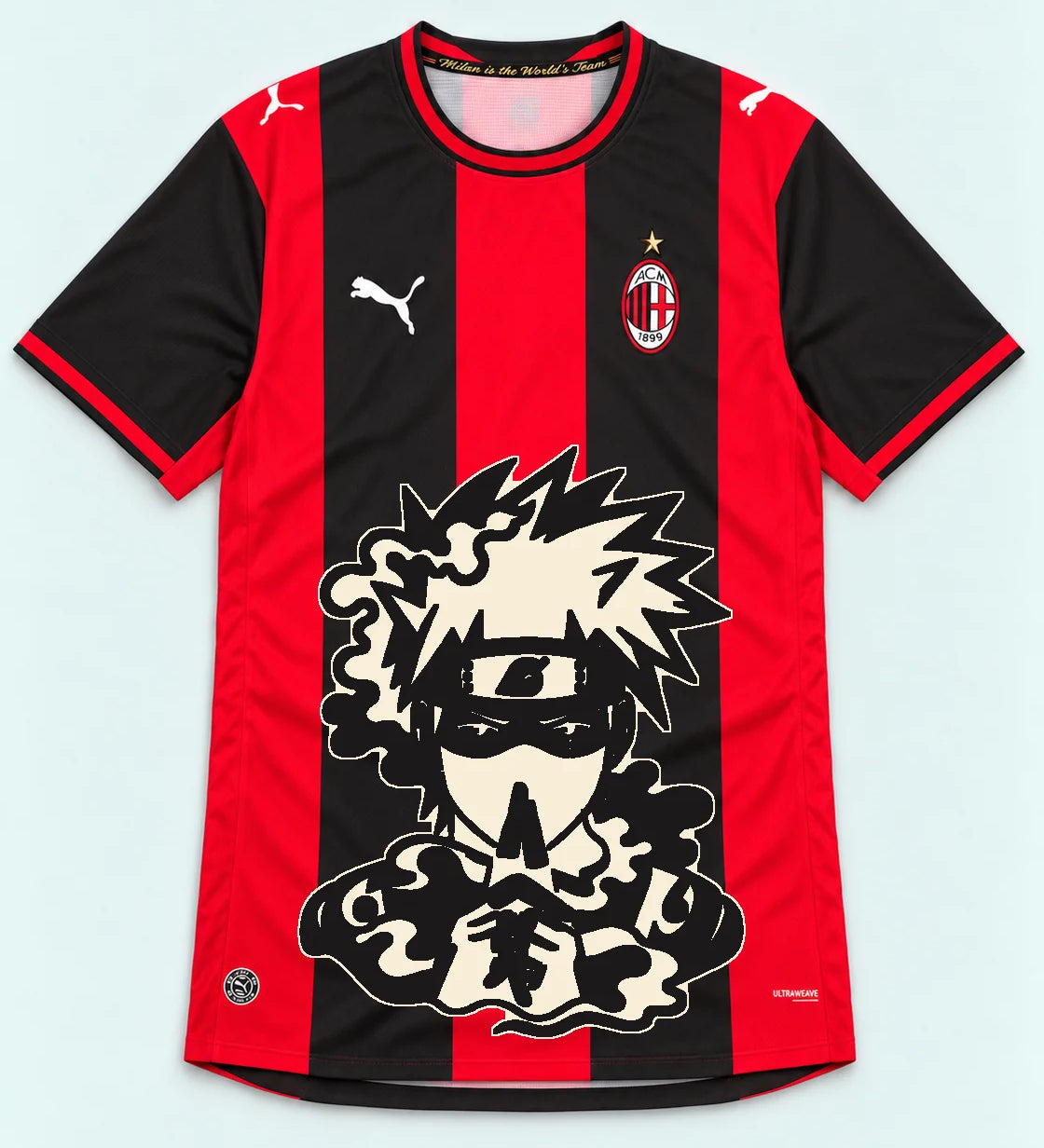 AC Milan Red Kakashi Silent Jutsu Jersey — Front