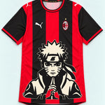 AC Milan Red Naruto Sage Resolve Jersey — Front
