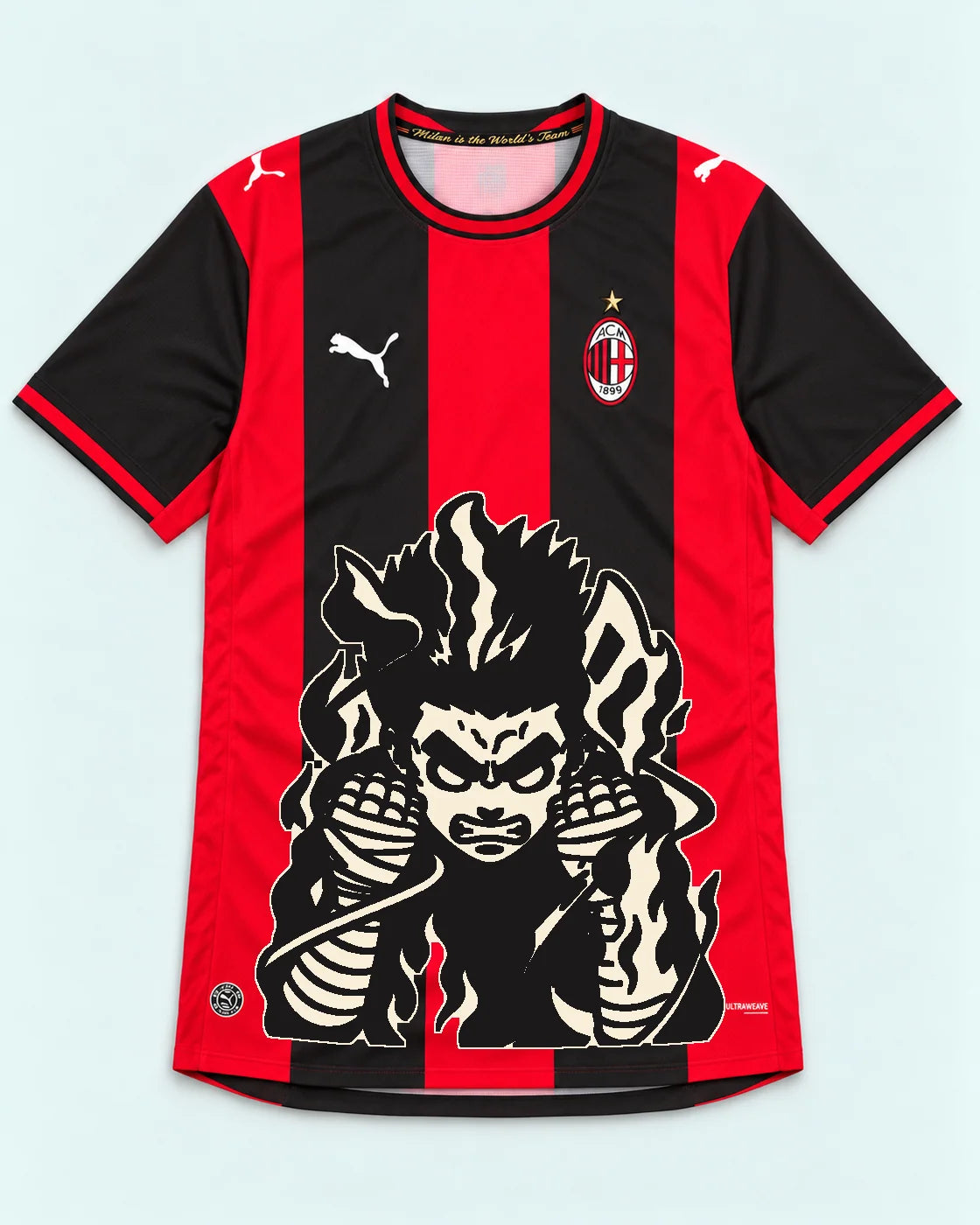AC Milan Red Rock Lee Inner Flame Jersey — Front