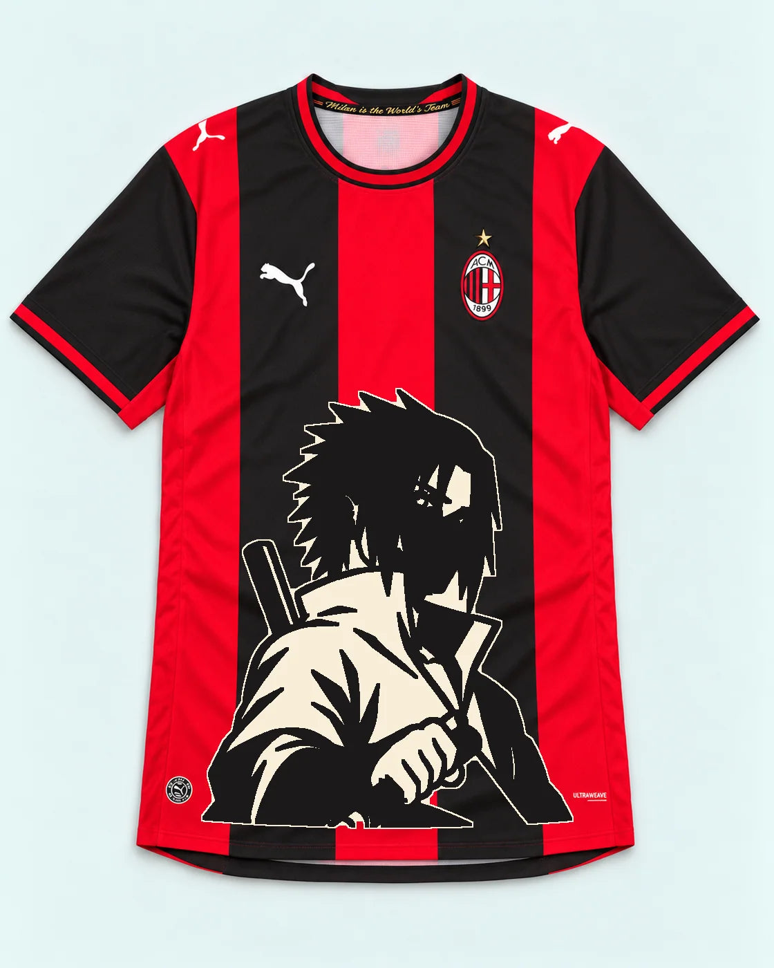 AC Milan Red Sasuke Last Uchiha Jersey — Front