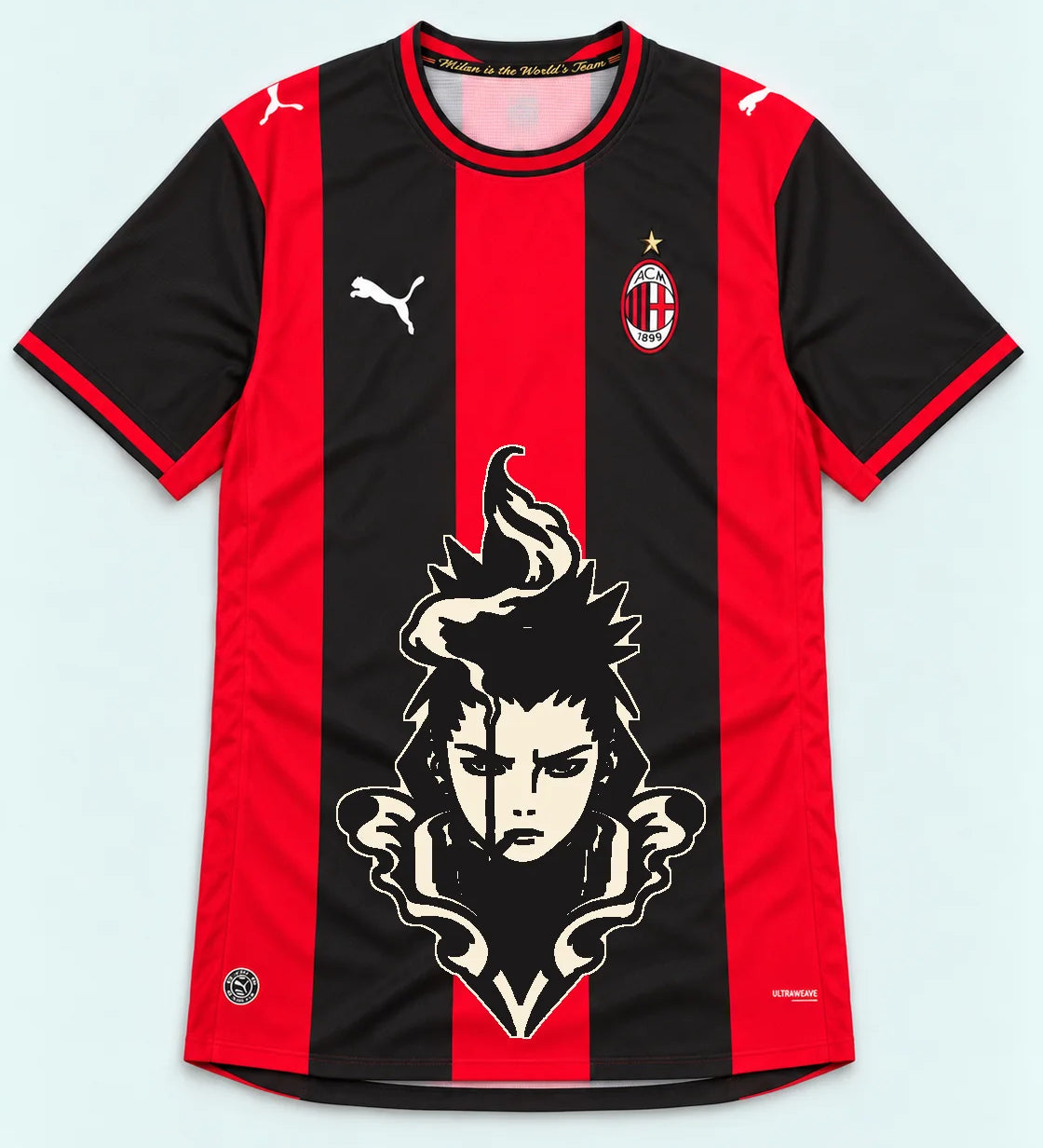 AC Milan Red Shikamaru Shadow Mind Jersey — Front