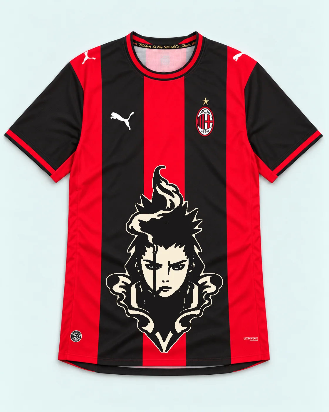 AC Milan Red Shikamaru Shadow Mind Jersey — Front