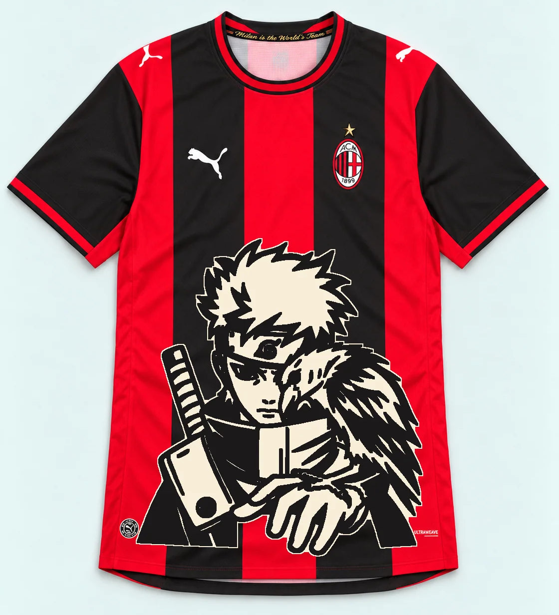 AC Milan Red Shisui Raven Oath Jersey — Front