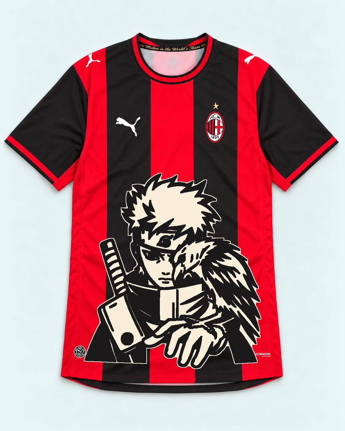 AC Milan Red Shisui Raven Oath Jersey — Front
