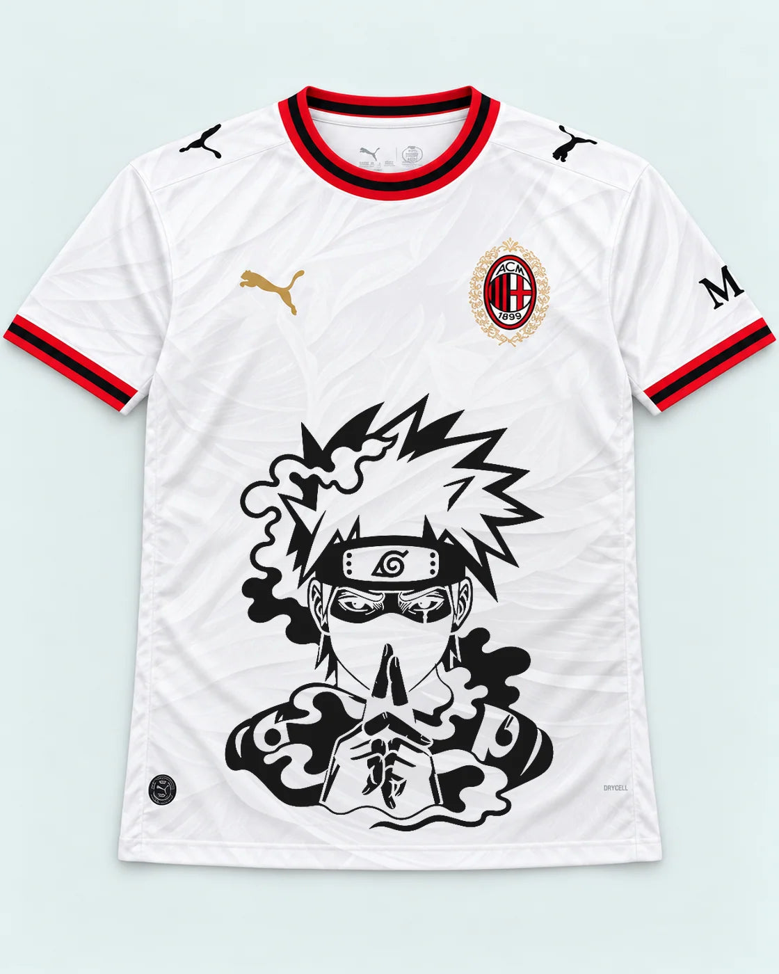 AC Milan White Kakashi Silent Jutsu Jersey — Front