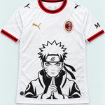 AC Milan White Naruto Sage Resolve Jersey — Front