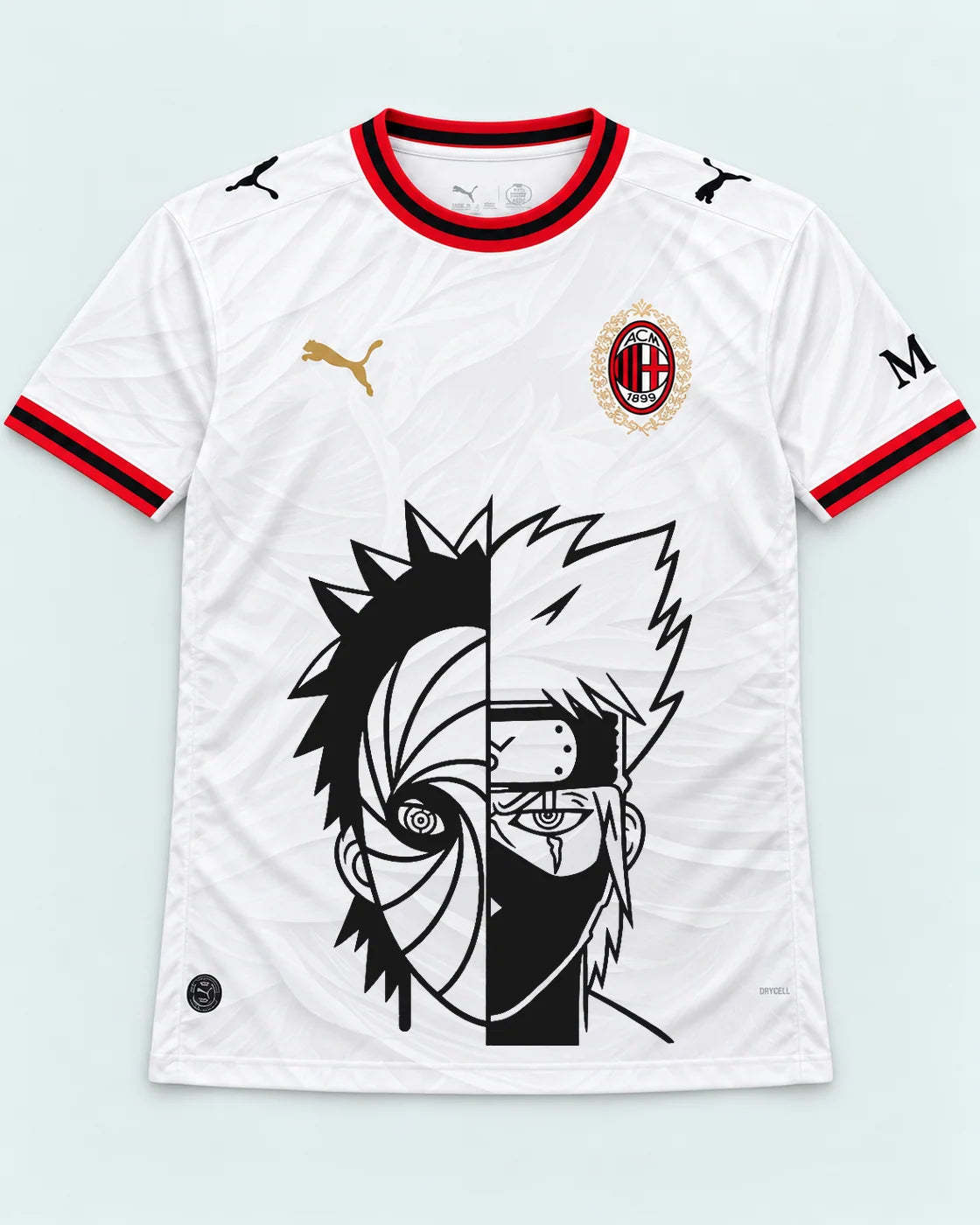 AC Milan White Obito Kakashi Shared Destiny Jersey — Front