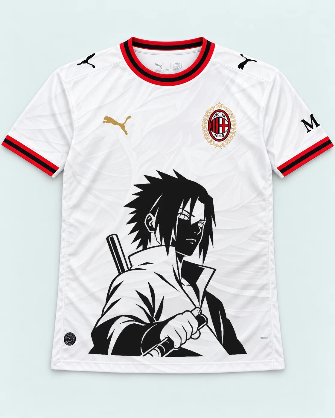 AC Milan White Sasuke Last Uchiha Jersey — Front