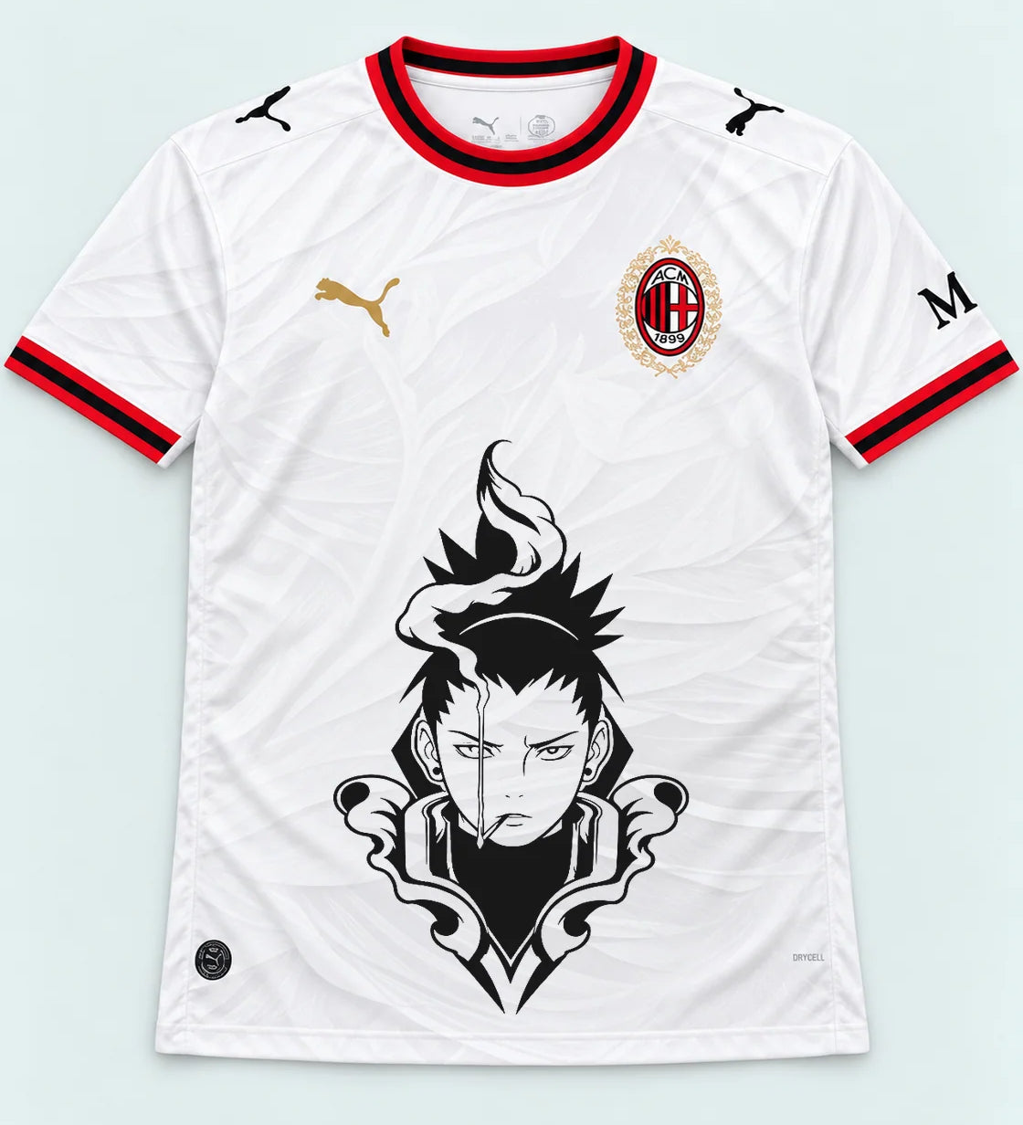 AC Milan White Shikamaru Shadow Mind Jersey — Front