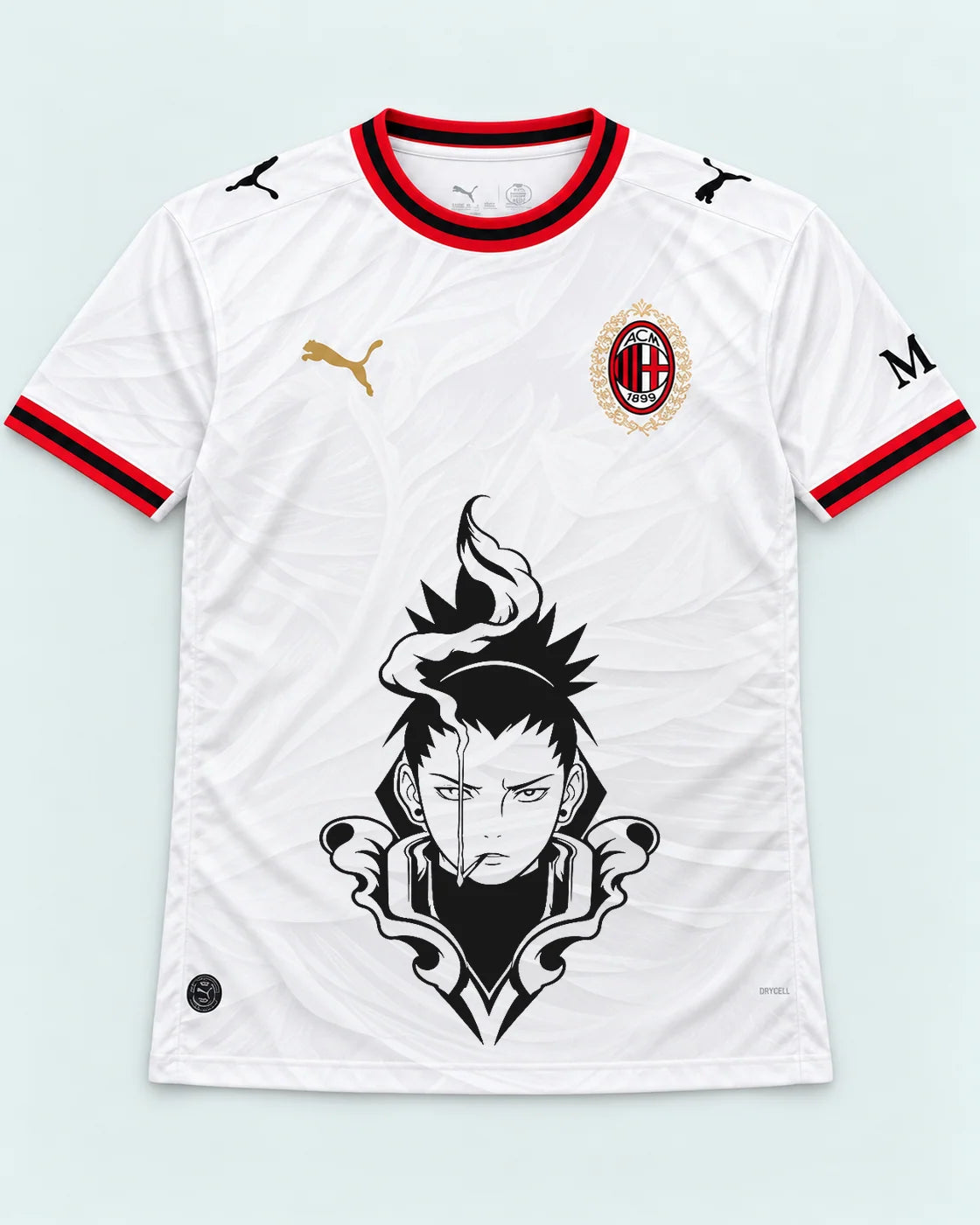 AC Milan White Shikamaru Shadow Mind Jersey — Front