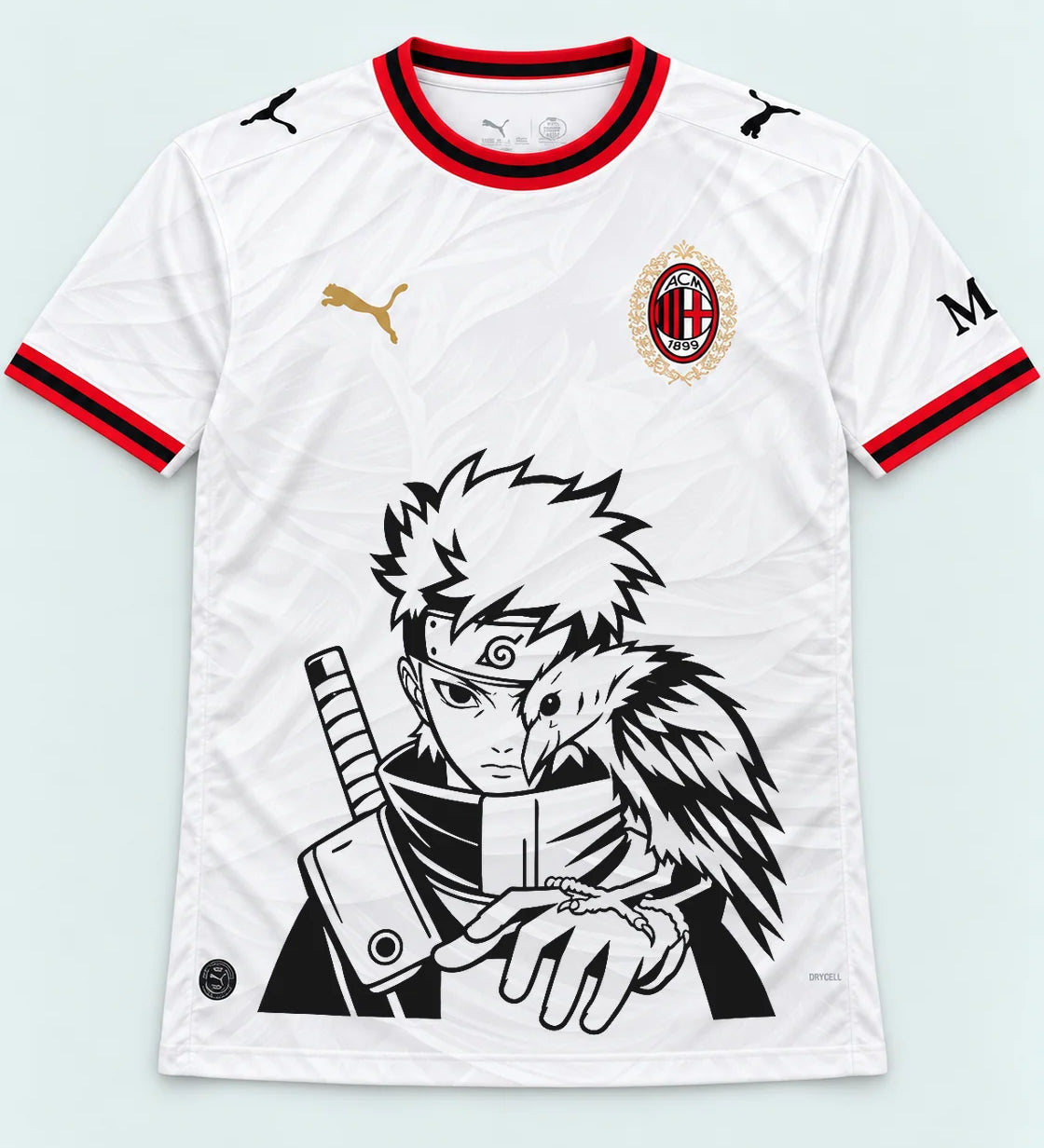 AC Milan White Shisui Raven Oath Jersey — Front