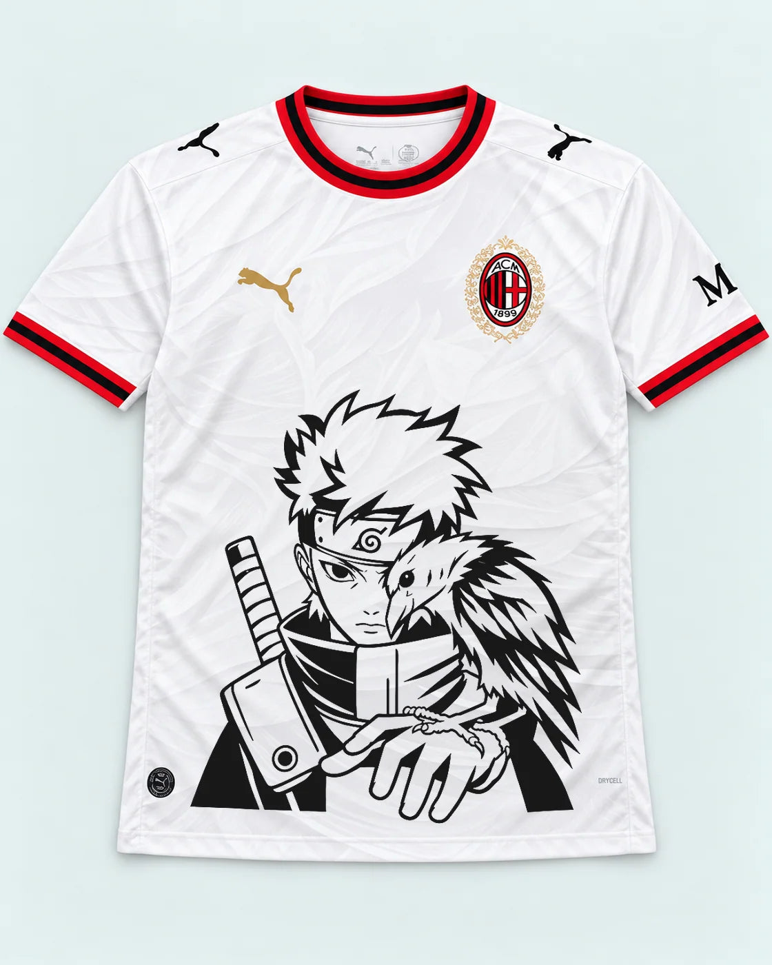 AC Milan White Shisui Raven Oath Jersey — Front