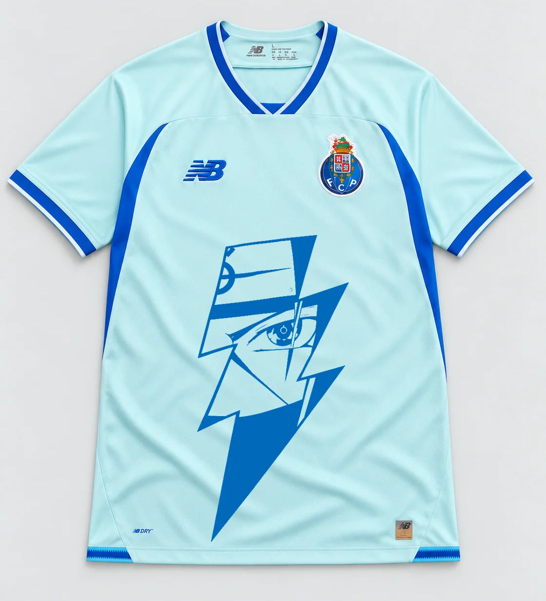 Porto Aqua Kakashi Lightning Eye Jersey — Front