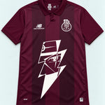 Porto Burgundy Kakashi Lightning Eye Jersey — Front