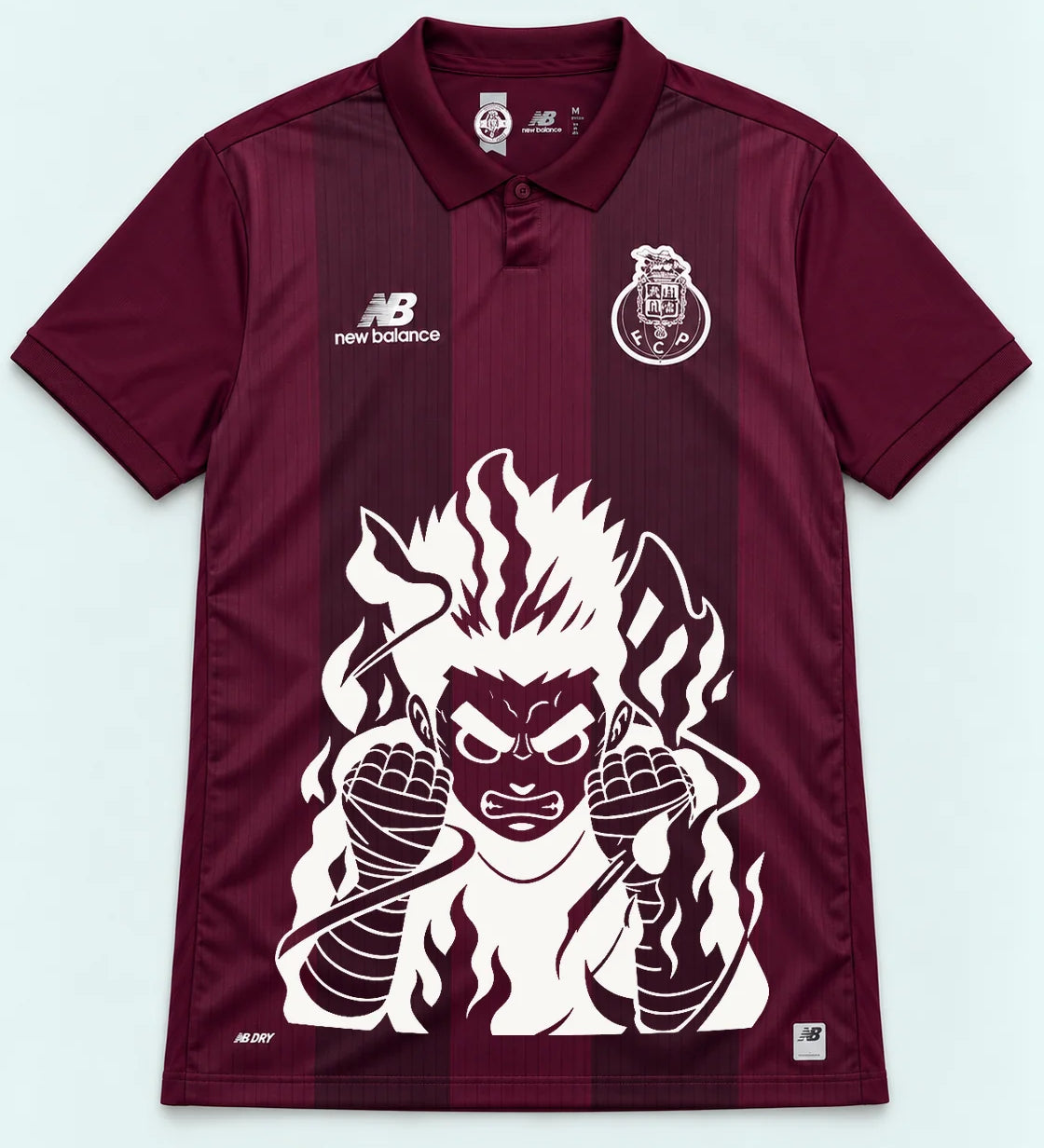 Porto Burgundy Rock Lee Inner Flame Jersey — Front