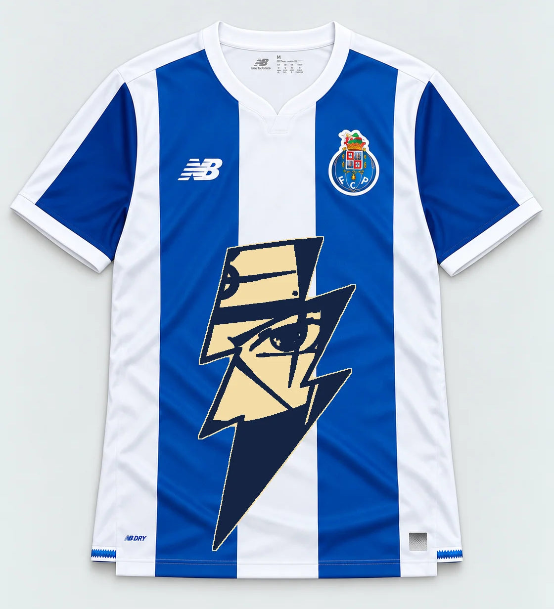 Porto Striped Kakashi Lightning Eye Jersey — Front