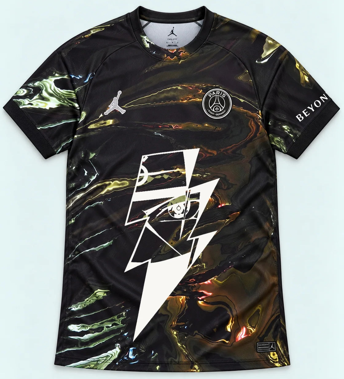 PSG Black Kakashi Lightning Eye Jersey — Front