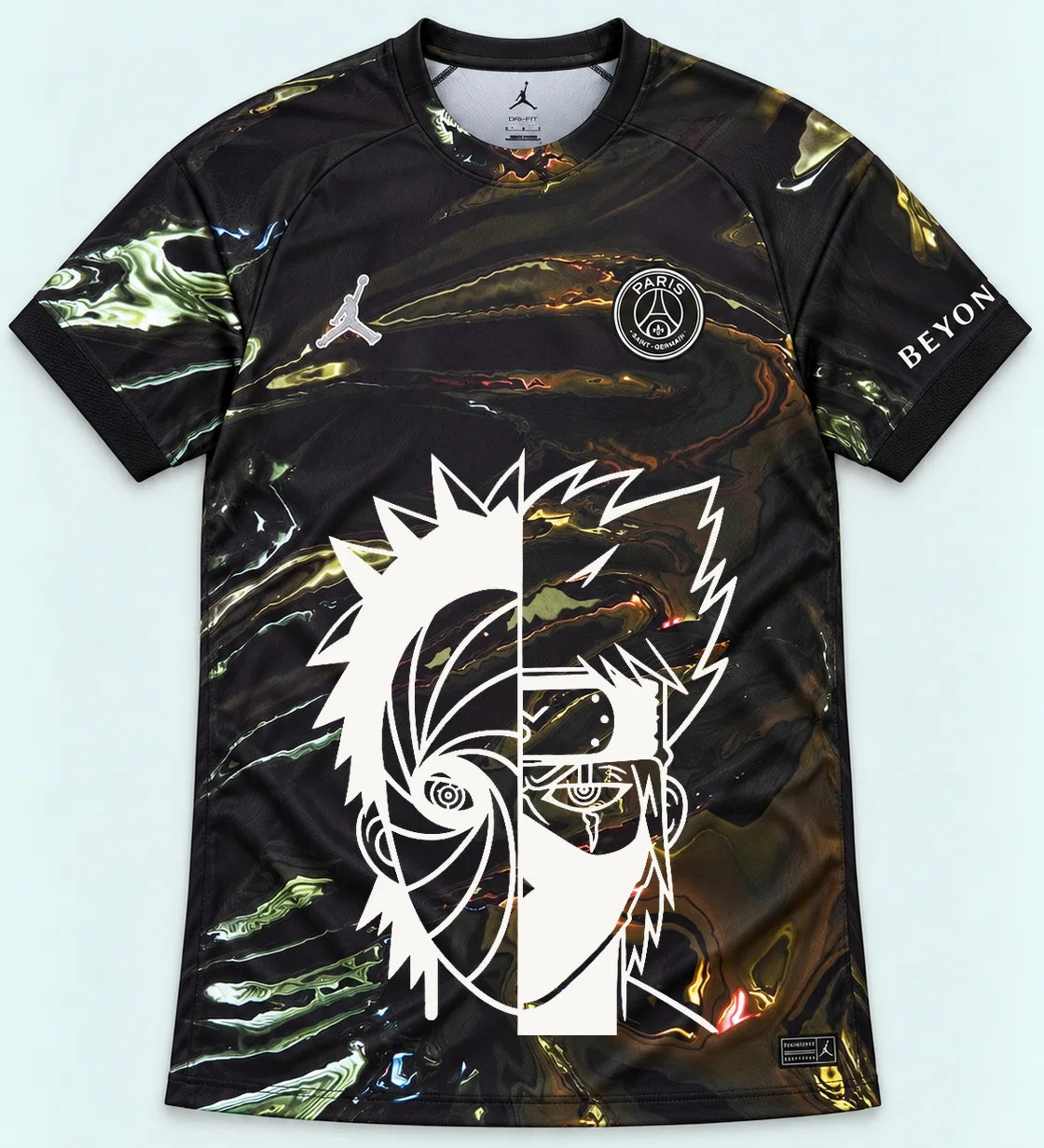 PSG Black Obito Kakashi Shared Destiny Jersey — Front
