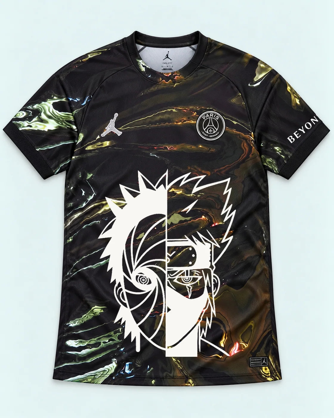 PSG Black Obito Kakashi Shared Destiny Jersey — Front