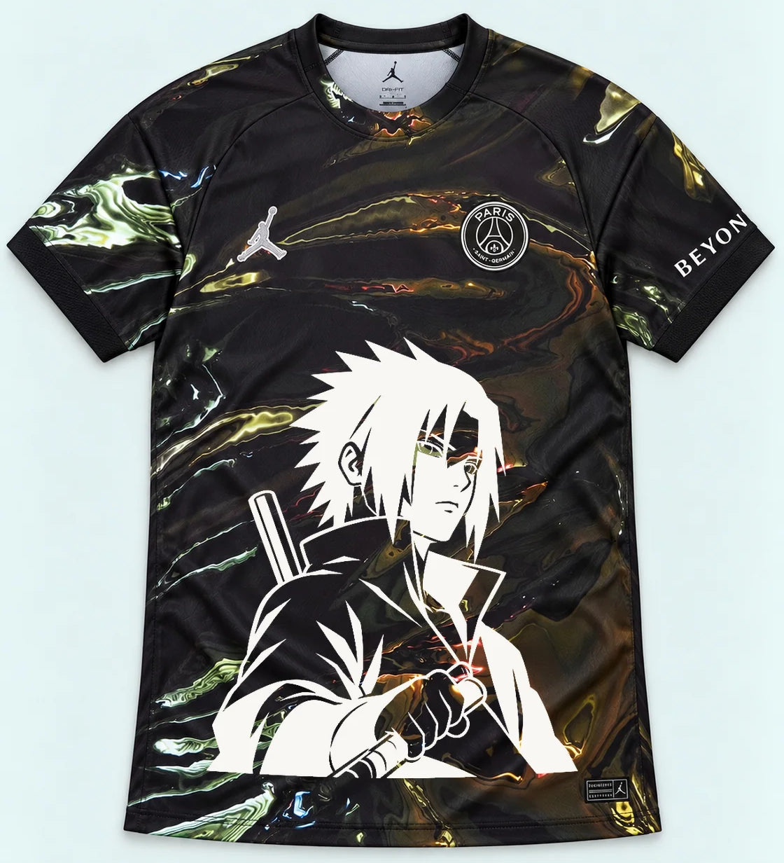 PSG Black Sasuke Last Uchiha Jersey — Front