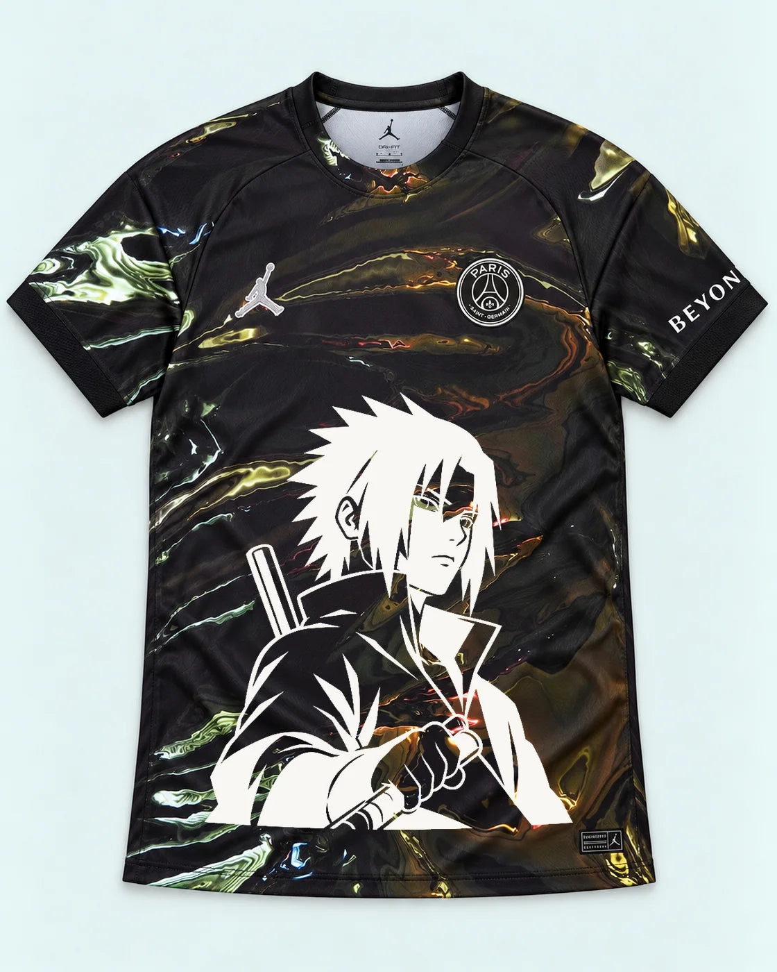 PSG Black Sasuke Last Uchiha Jersey — Front