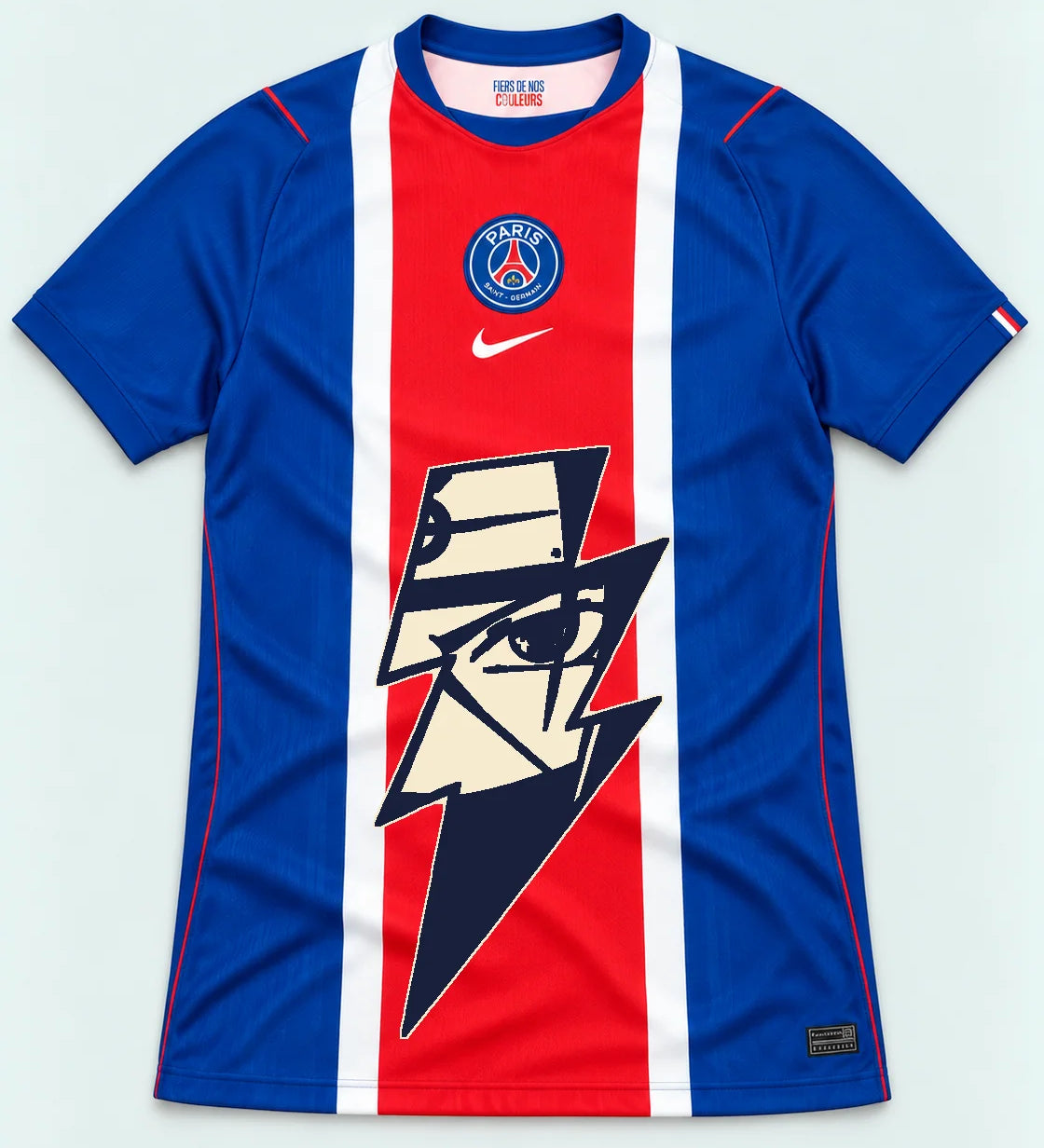 PSG Blue Kakashi Lightning Eye Jersey — Front