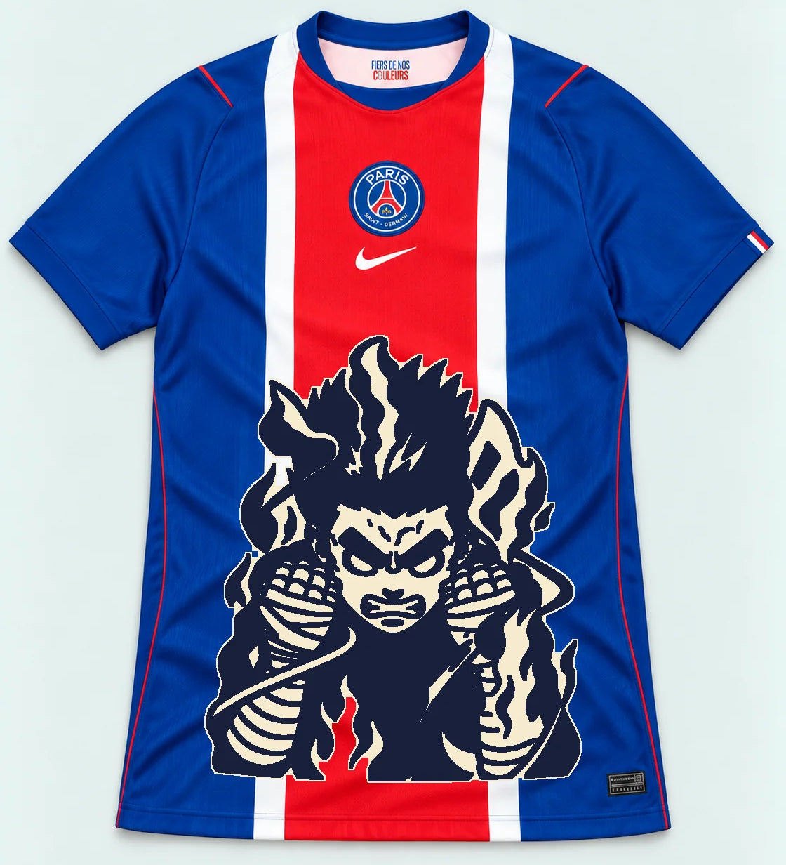 PSG Blue Rock Lee Inner Flame Jersey — Front