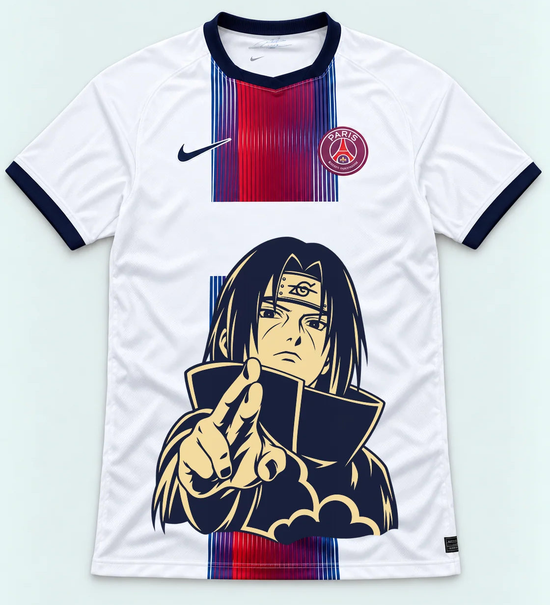 PSG White Itachi Silent Promise Jersey — Front