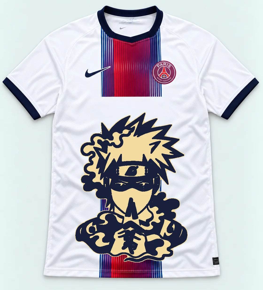 PSG White Kakashi Silent Jutsu Jersey — Front