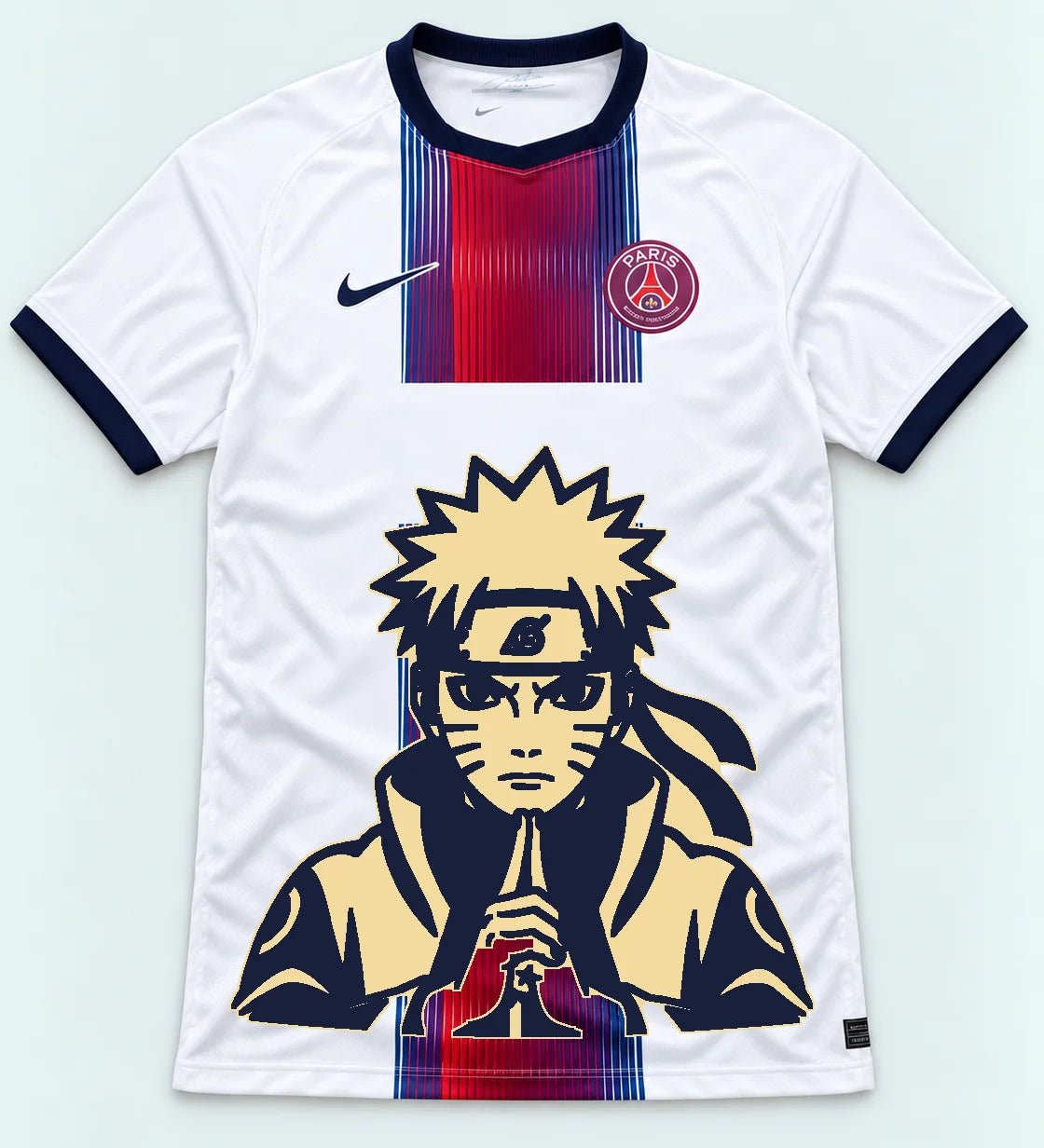 PSG White Naruto Sage Resolve Jersey — Front