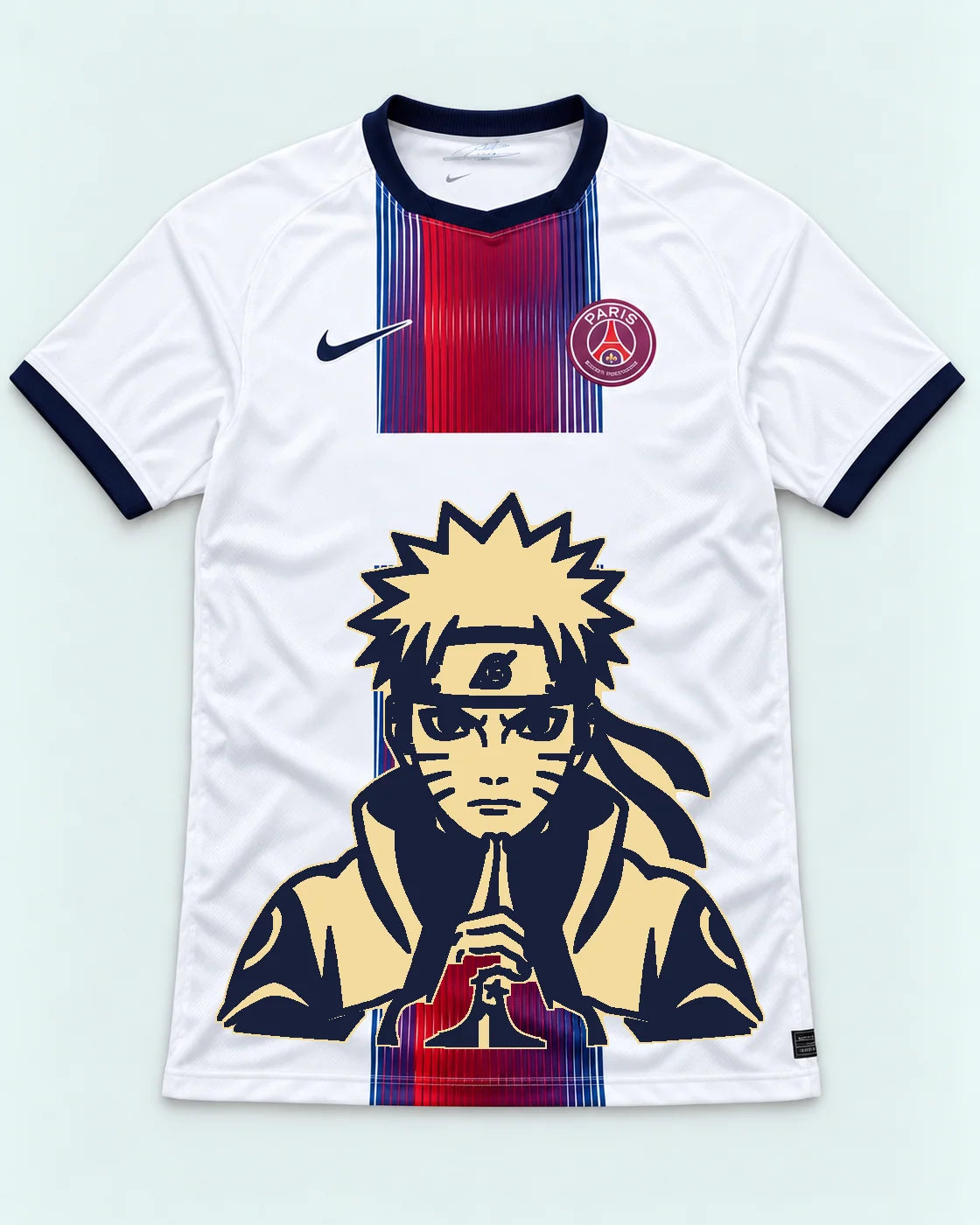 PSG White Naruto Sage Resolve Jersey — Front